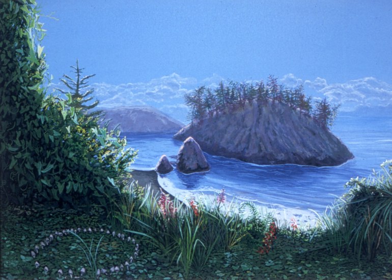 Trinidad Rock -- artwork &copy; Shelley Martin