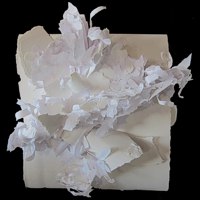 Paperpainting -- photo by Sienna M Potts -- artwork &copy; Shelley Martin (click to see a larger version of the paper sculpture)