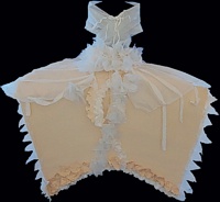 Vel&aacute;zquez Dress -- photo by Sienna M Potts -- artwork &copy; Shelley Martin (click to see a larger version of the paper sculpture)